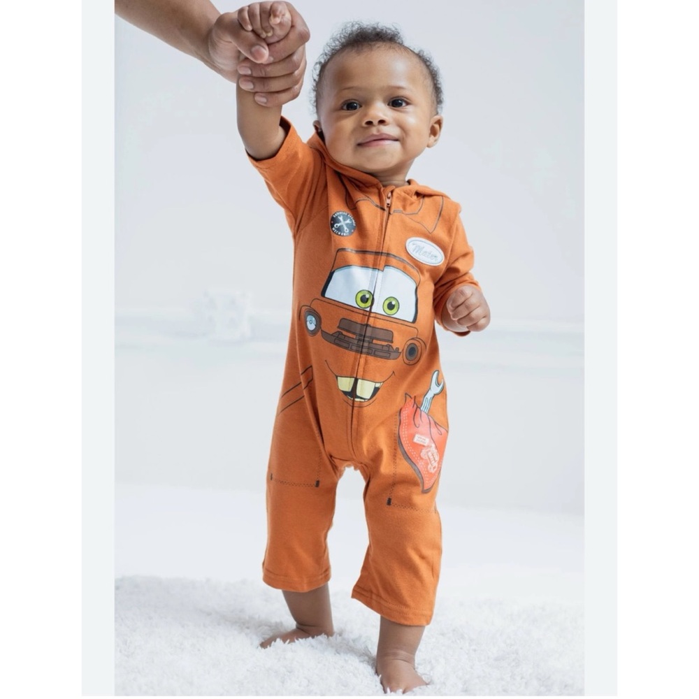 Disney Pixar Cars Tow Mater Zip Up Unisex Size 12-18 Months